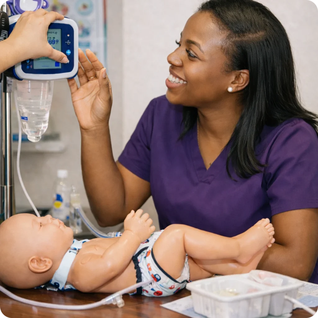 nurse infant iv training